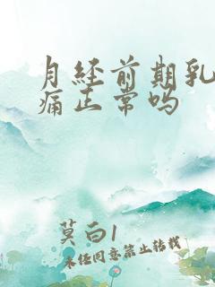 月经前期乳房胀痛正常吗