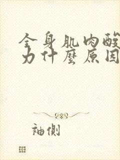 全身肌肉酸痛无力什么原因