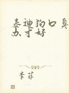 泰迪狗口臭怎么办才好