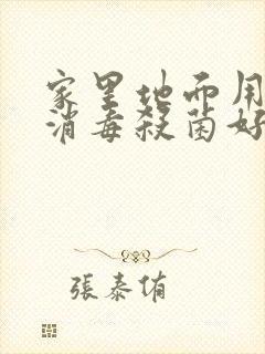 家里地面用什么消毒杀菌好