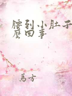 腰到小肚子疼怎么回事