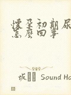 怀孕初期尿出血怎么回事