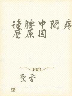 后腰中间疼是什么原因