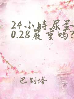 24小时尿蛋白0.28严重吗?