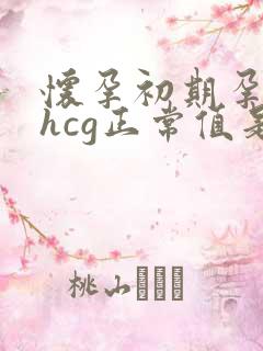 怀孕初期孕酮和hcg正常值是多少