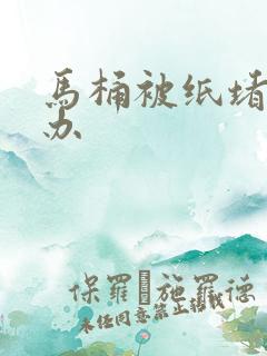 马桶被纸堵怎么办