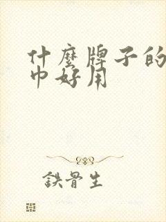 什么牌子的湿纸巾好用