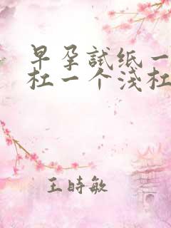 早孕试纸一个深杠一个浅杠