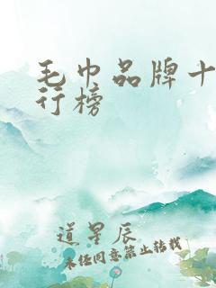 毛巾品牌十大排行榜