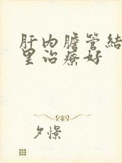 肝内胆管结石哪里治疗好