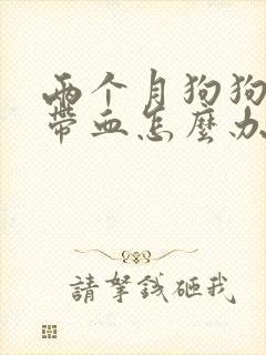 两个月狗狗拉稀带血怎么办