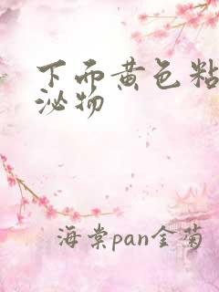 下面黄色粘稠分泌物