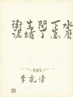 卫生间下水道被泥堵了怎么办