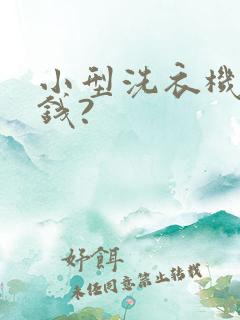 小型洗衣机多少钱?