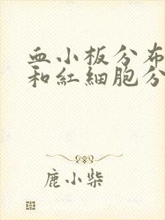 血小板分布宽度和红细胞分布宽度sd偏低