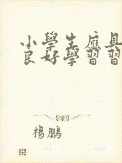 小学生应具备的良好学习习惯