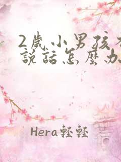 2岁小男孩不会说话怎么办