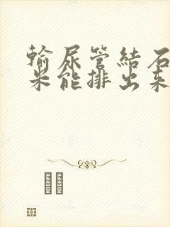 输尿管结石8毫米能排出来吗