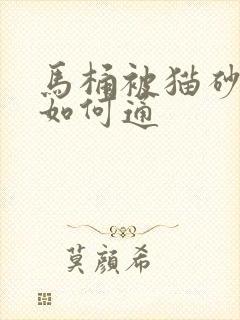 马桶被猫砂堵了如何通