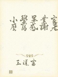 小学毕业家长怎么写感谢老师的话