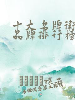 十大名牌卫生纸品牌排行榜