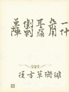 单侧耳朵一阵一阵刺痛用什么药