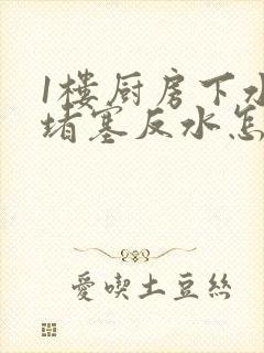 1楼厨房下水道堵塞反水怎么解决