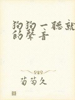 狗狗一听就拉尿的声音