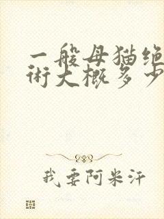 一般母猫绝育手术大概多少钱