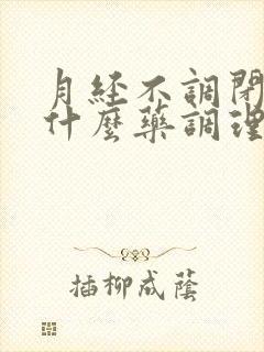 月经不调闭经吃什么药调理好