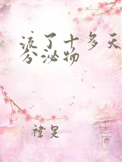 流了十多天褐色分泌物