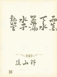 热水器下面那个管子漏水怎么办