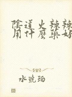 阴道火辣辣的疼用什么药好