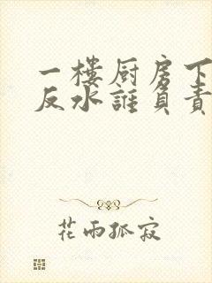 一楼厨房下水道反水谁负责