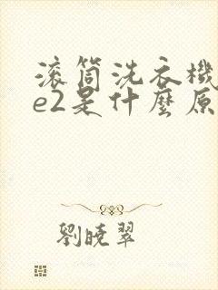 滚筒洗衣机出现e2是什么原因,怎么处理