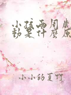 小孩两周岁太好动是什么原因