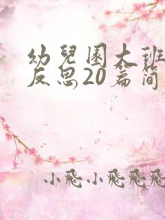 幼儿园大班教学反思20篇简短