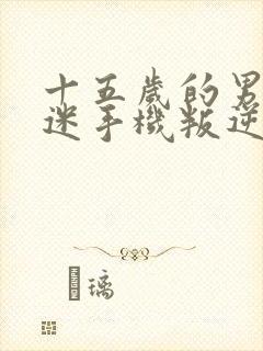 十五岁的男孩沉迷手机叛逆