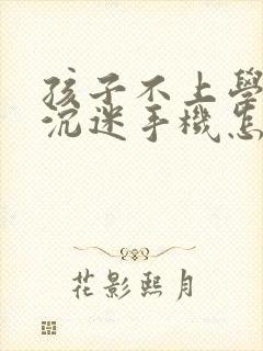 孩子不上学厌学沉迷手机怎么办呢