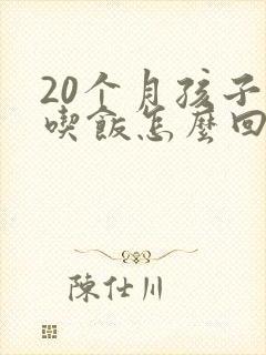 20个月孩子不吃饭怎么回事