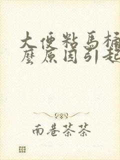 大便粘马桶是什么原因引起