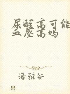 尿酸高可能引起血压高吗