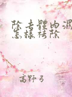 除去体内湿气重怎样祛除