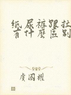 纸尿裤跟拉拉裤有什么区别