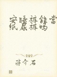 安睡裤能当成人纸尿裤吗