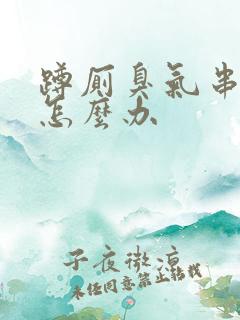 蹲厕臭气串出来怎么办