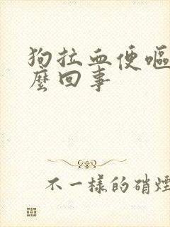 狗拉血便呕吐怎么回事