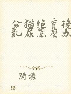 公猫绝育后还是乱尿怎么办