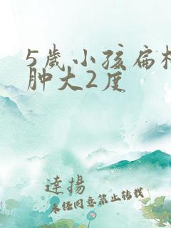 5岁小孩扁桃体肿大2度