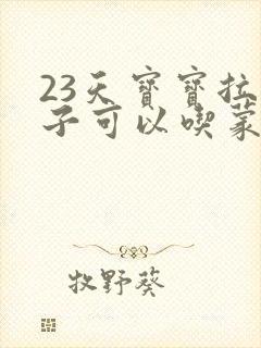 23天宝宝拉肚子可以吃蒙脱石散